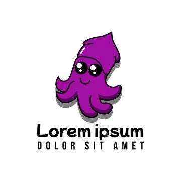 Squid doodle art vector for your store or buisness mascot Illustrazione stock