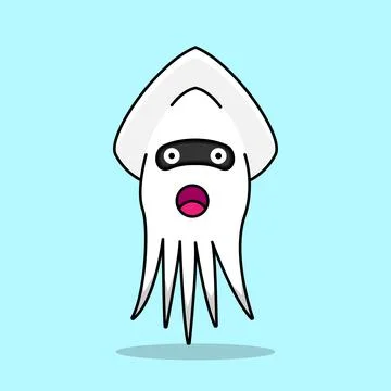 Squid Enemy Game Stock Illustration