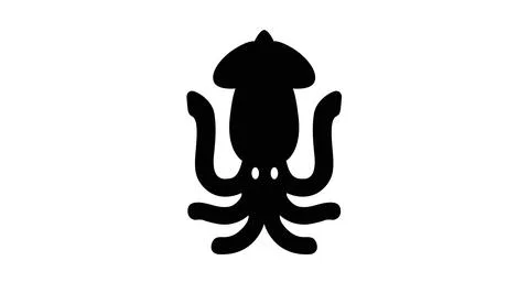 Squid Icon. Illustrazione stock