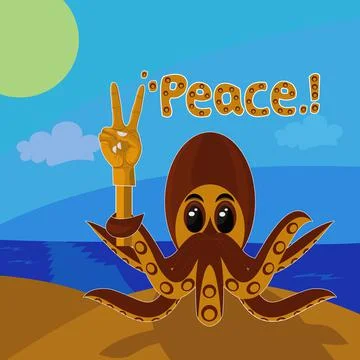 Squid ilustration vector Stock Illustration