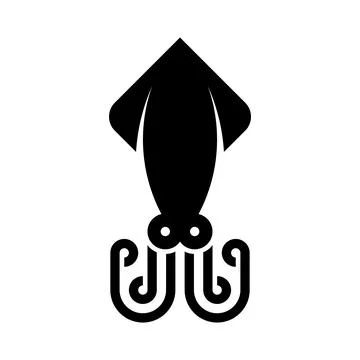 Squid logo Stock Illustration
