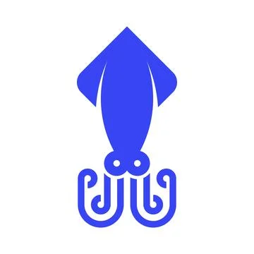 Squid logo Stock Illustration