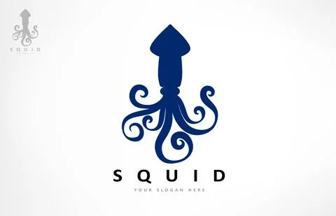 Squid logo vector. Clam design. Stock Illustration