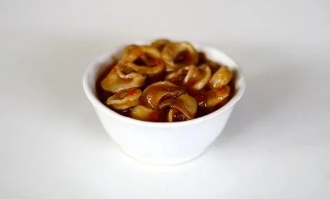 Squid in Padang Sauce Stock Photos