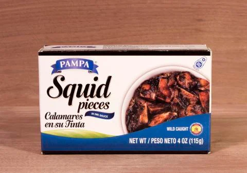 Squid pieces Stock Photos