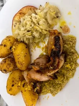 Squid with Potatoes 写真素材