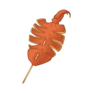 Squid skewer illustration 스톡 일러스트