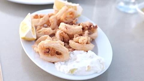 Squid Taste Stock Footage 296316614