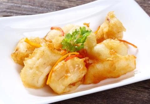 Squid tempura Stock Photos