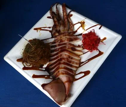 Squid Yakisoba Stock Photos