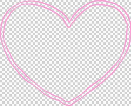 Squiggle Heart Frame Outline Hand Drawn Stock Illustration