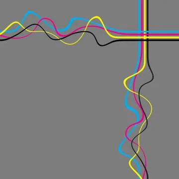 Squiggle Lines Stock Illustration