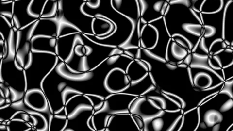 Squiggle pattern black &amp; white background stock footage Stock Footage 101222191