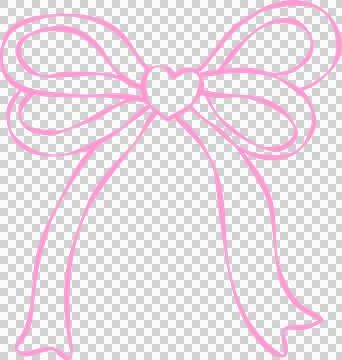 Squiggle Wavy Bow Outline Stock Illustration