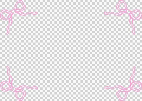 Squiggle Wavy Rectangle Frame with Bow Stock Illustration