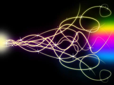 Squiggles background means twisted lined pattern in dark. 스톡 일러스트