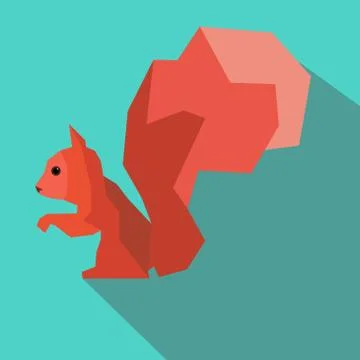 Squirrel abstract Stock Illustration