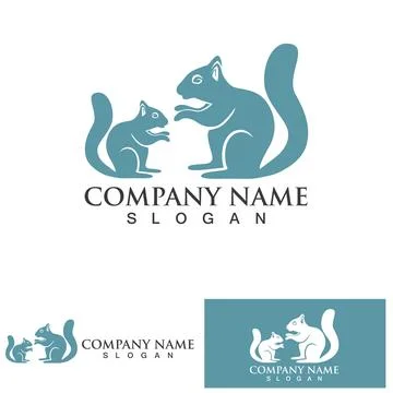 Squirrel animal sign icon vector Stock Illustration