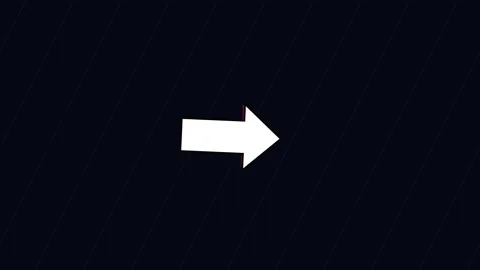 Squirrel arrow pointing right with white hand-drawn doodle style Stock Footage 345581496