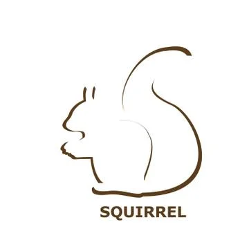 Squirrel icon Illustrazione stock