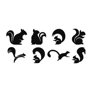 Squirrel icon. Stock Illustration