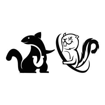 Squirrel icon Stock Illustration