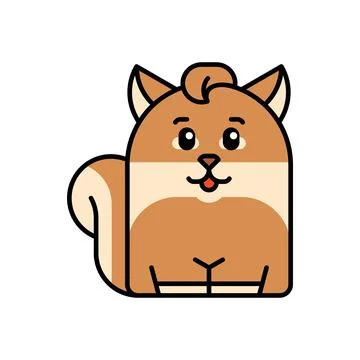 Squirrel icon 스톡 일러스트