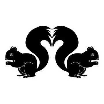 Squirrel icon 스톡 일러스트