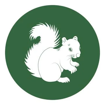 Squirrel icon Stock Illustration