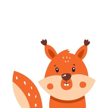 Squirrel icon. Vector illustration isolated on white background Stock Illustration