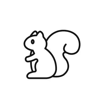 Squirrel icon vector set collection for web イラスト素材