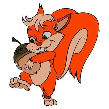 A squirrel Stock Illustration