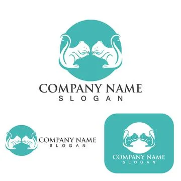 Squirrel  Logo  and Symbol Template Stock Illustration