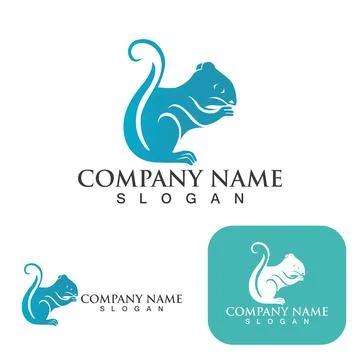 Squirrel  Logo  and Symbol Template Stock Illustration