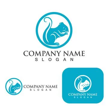 Squirrel  Logo  and Symbol Template Stock Illustration