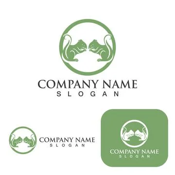 Squirrel  Logo  and Symbol Template Stock Illustration