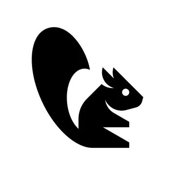 Squirrel logo Stock Illustration