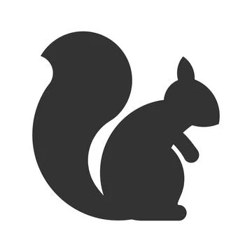 Squirrel logo vector icon illustration design Stock Illustration