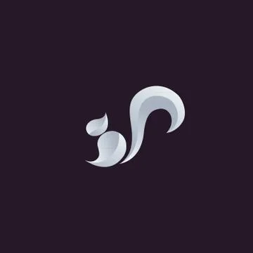 Squirrel logo vector Stock Illustration