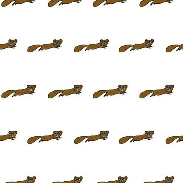 Squirrel pattern Stock Illustration