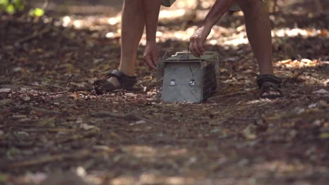 Squirrel Released From Trap, Close Up Stock Footage 140154830