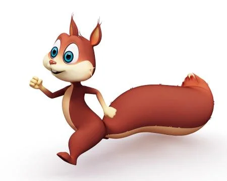 Squirrel with running Stock-Illustration