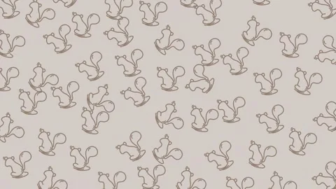 Squirrel seamless Stock Footage 326915743