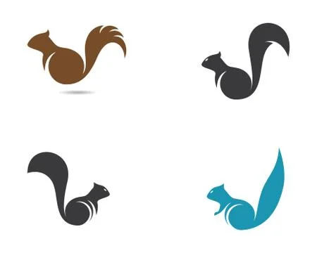 Squirrel symbol illustration Stock Illustration