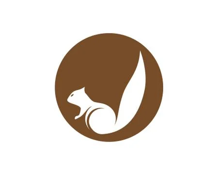 Squirrel symbol illustration Stock Illustration