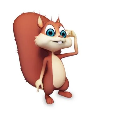 Squirrel is thinking Stock-Illustration
