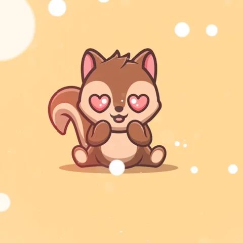 Squirrel Vector Animation Stock Footage 259675106