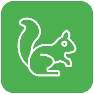 Squirrel Vector Icon Design Illustration Stock Illustration