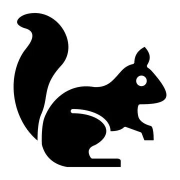 Squirrel Vector Icon Design Illustration Stock Illustration