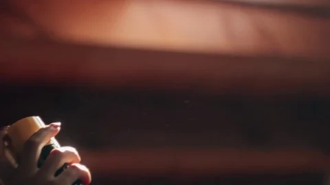 Squirt from the bottle of spray Stock Footage 84499030